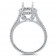 Micro Pave 0.75 ct Stone Round Halo Ring