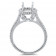 Round Halo Engagement Ring with Double Micro Pave