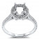 0.75ct Round Halo Ring with Micro Pave
