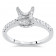 1ct Stone Micro Pave Split Shank Engagement Ring