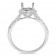 Infinity Round Halo Engagement Ring