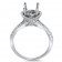 Round Halo Engagement Ring with Split Shank