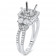 Halo Engagement Ring for 1 Carat Stone