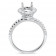 1ct Stone Round Halo MicroPave Engagement Ring
