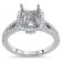 2 Carat Center Stone Halo Engagement Ring