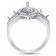 Past Present Future Marquise Halo Engagement Ring