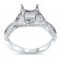 0.75ct Stone Infinity Engagement Ring