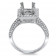 Square Micro Pave Halo Engagement Ring