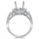 Round Halo Parallel Split Shank Engagement Ring