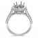Round Halo Engagement Ring with Cathedral