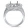 1.5 ct Stone Heart Shape Halo Engagement Ring