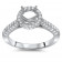 1.5 ct Round Pave Halo Ring