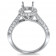 Round Pave Halo Ring for 1.5 ct