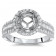 1.5ct Stone Round Halo Engagement Ring with 2 Row Micro Pave