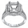 2ct StoneSquare Double Halo Engagement Ring