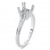 1 ct Pave Double Engagement Ring
