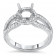 2ct Stone Round Halo Side Stones Engagement Ring