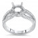 1.5ct Stone Round Halo Engagement Ring with Ronded Split Shank