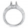 Pave Ring for 0.95ct 