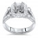 Halo Engagement Ring for 1ct Cushion 