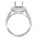 Round Halo Engagement Ring for Stone