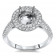 2 Carat Stone Round Halo Engagement Ring