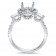 1.5ct Stone Past Present Future Halo Engagement Ring