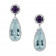 Aquamarine Amethyst Stone Earrings 13.17ct