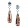 Morganite Aquamarine Stone Earrings 33.02ct 