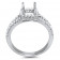 Square Halo Engagement Ring with Split Shank