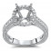 2ct Stone Round Halo Channel Set Engagement Ring