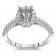 1.5 ct Stone Oval Micro Pave Engagement Ring with Halo