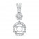 Halo Bail Diamond Pendant for 1 ct Stone 