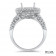 Oval Pave Engagement Ring with 5ct Stone