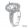 5ct Oval Pave Engagement Ring 