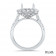 Cushion Halo Engagement Ring for Stone