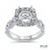 1.5ct Center Stone Cathedral Halo Engagement Ring