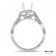 Square Halo Modern Engagement Ring
