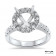 1.5ct StoneRound Halo Engagement Ring with Side Stones