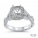 1.25ct Stone Square Halo Modern Engagement Ring