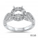 1ct Stone Round Halo Engagement Ring Rounded Split Shank