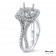 Double Halo Engagement Ring for 1.5Carat Stone