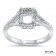 0.75ct Stone Cushion Halo Engagement Ring