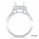 Round Halo Micro Pave Engagement Ring