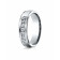 14k White Gold 6mm Comfort-Fit Channel Set 7-Stone Diamond Eternity Ring (0.42ct)