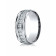 14k White Gold 8mm Comfort-Fit Channel Set 12-Stone Diamond Eternity Ring (0.96ct)