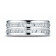 10K White Gold 8mm Comfort-Fit Round Edge Carved Design Band