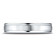 14k White Gold 4mm High Polished Round Edge Carved Design Band