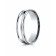 10k White Gold 6mm Comfort-Fit High Polished with Milgrain Round Edge Carved Design Band