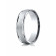 10k White Gold 6mm Comfort-Fit Wired-Finished High Polished Round Edge Carved Design Band